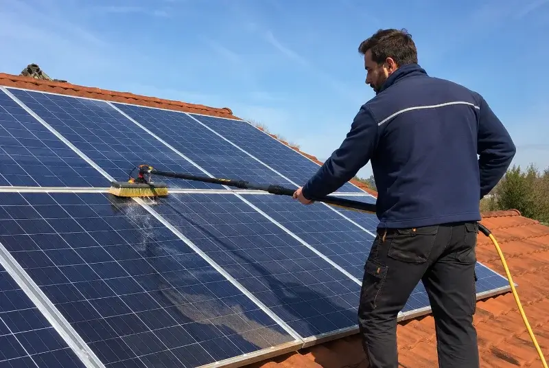 Nettoyage et entretien de panneaux solaires à Bœrsch
